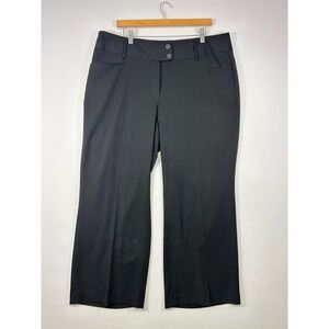 Professional Rafaella Womens 16WP Black Curvy Fit Stretch Dress Pants Trousers